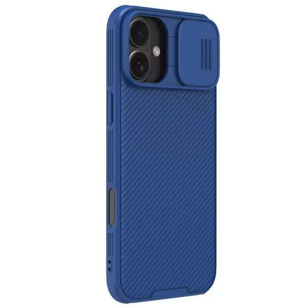 Карбонова накладка Nillkin CamShield Pro Magnetic для Apple iPhone 16 (6.1") Blue 777-08111 фото