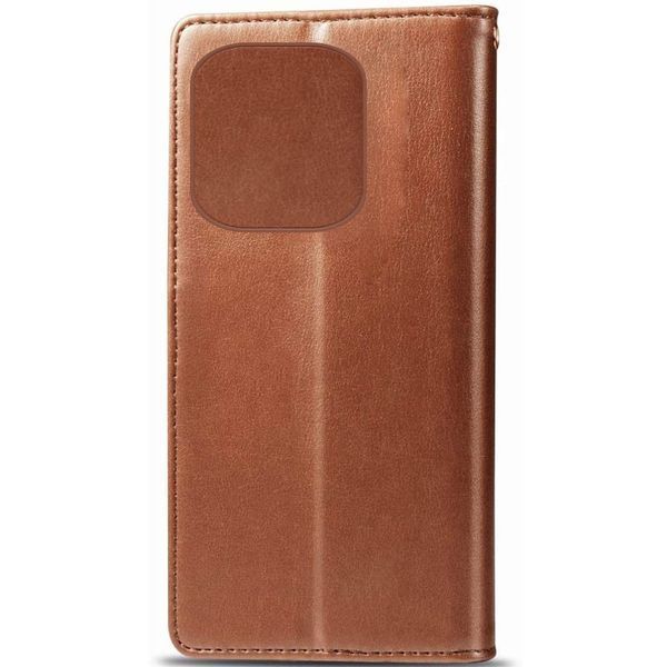 Шкіряний чохол-книжка GETMAN Gallant (PU) для TECNO Spark 10 Pro Brown 777-06380 фото