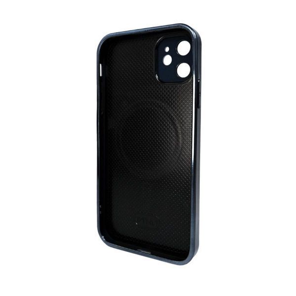 Чехол AG Glass Sapphire Frame MagSafe для iPhone 12 Sea Blue 666-02782 фото