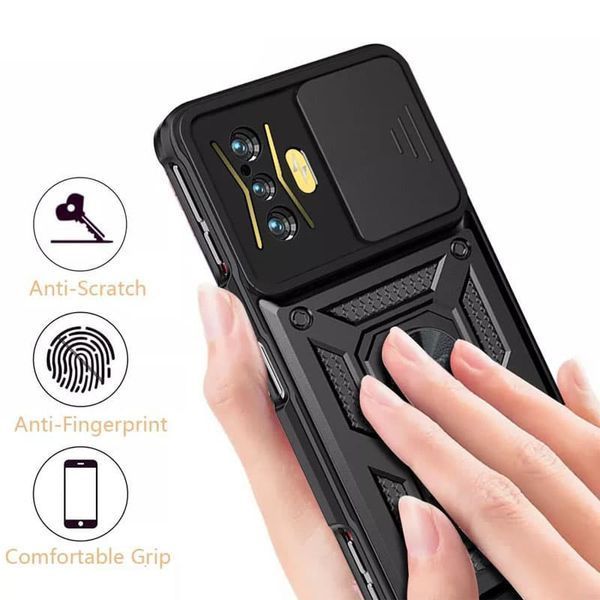 Ударостійкий чохол Camshield Serge Ring для Xiaomi Poco F4 GT Black 777-04531 фото
