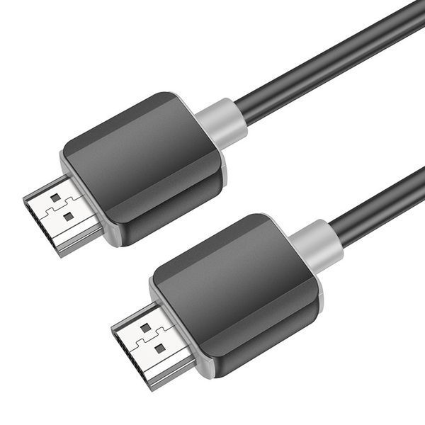 Кабель HOCO US08 HDTV 2.0 male-to-male 4K HD data cable(L=1M) Black 6931474799388 фото