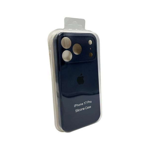 Силиконовый чехол с закрытой камерой для iPhone 17 Pro Max / 18 Pro Max (6.9") Dark Blue 666-04298 фото