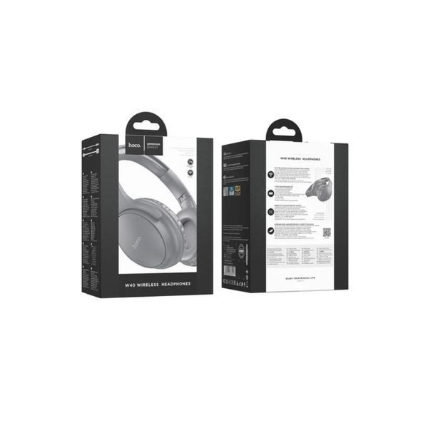 Беспроводные наушники Hoco W40 Mighty Bluetooth Серые 202-00281 фото
