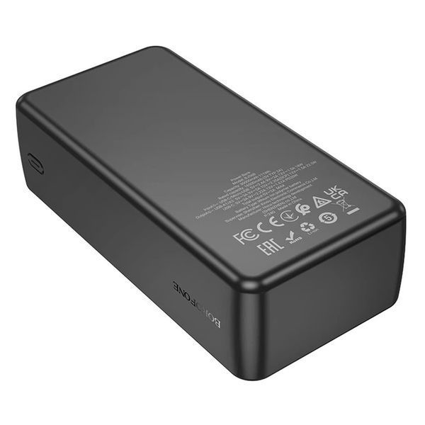 Зовнішній акумулятор BOROFONE BJ56B power bank (30000mAh) Black 216-00125 фото