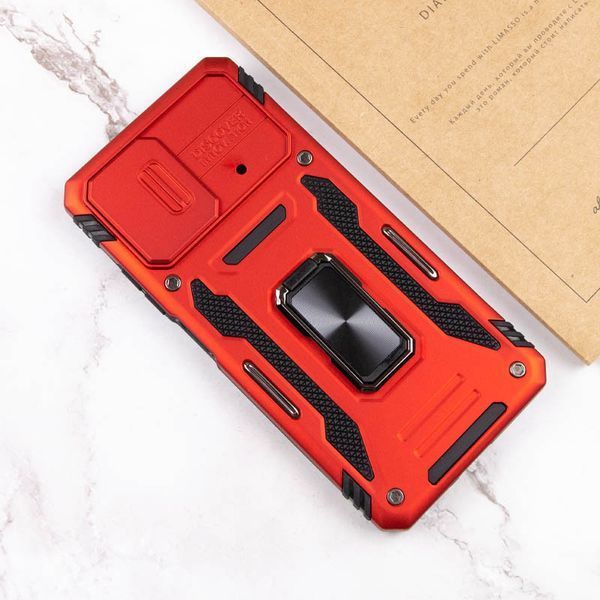 Ударопрочный чехол Camshield Army Ring для Xiaomi Poco F5 / Note 12 Turbo Red 777-05064 фото