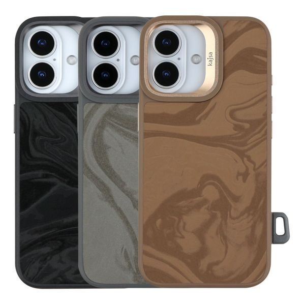 Чохол Kajsa Glamorous Collection Fluid Art with MagSafe для iPhone 17 Desert Gold 2020000507710 фото