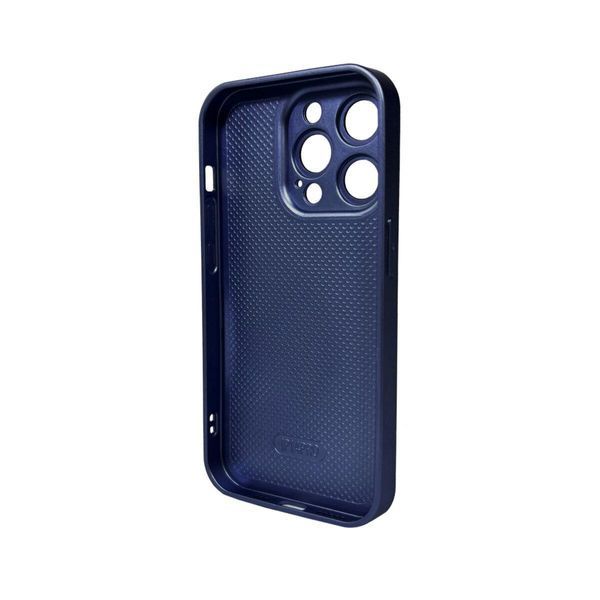 Чехол для смартфона AG Glass Matt Frame Color для iPhone 14 Pro Navy Blue 666-00618 фото