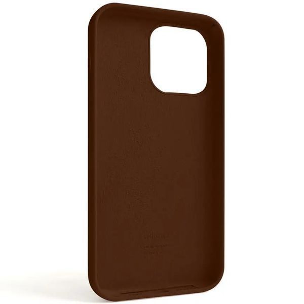 Чохол Silicone Case Full Protective для Apple iPhone 14 Pro (6.1) Коричневий / Brown 208-06629 фото