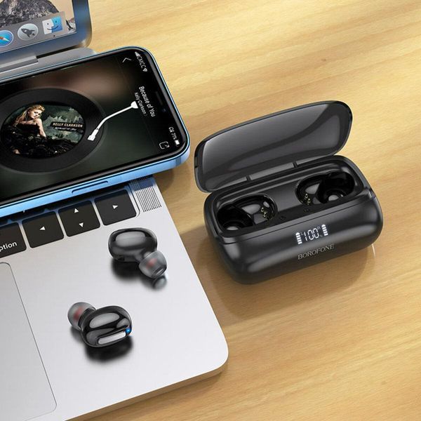 Беспроводные наушники BOROFONE BE55 Perfect wireless BT headset Black 656-01575 фото