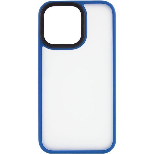 TPU+PC чехол Metal Buttons для Apple iPhone 12 Pro / 12 (6.1") Голубой 777-08356 фото