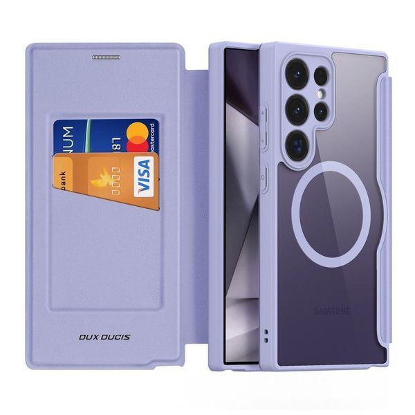 Чехол-книжка Dux Ducis Skin X Pro with MagSafe для Samsung Galaxy S24 Ultra 5G (S928) Purple 757-00513 фото