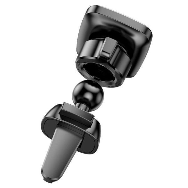 Тримач для мобільного HOCO CA106 Air outlet magnetic car holder Black Metal Gray 656-00474 фото