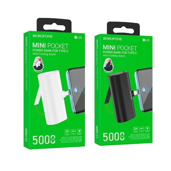 Power Bank Borofone BJ35 Pocket Type-C 5000mAh Білий 656-01410 фото