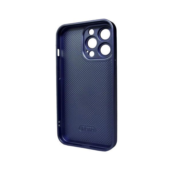 Чехол для смартфона AG Glass Matt Frame Color для iPhone 12 Pro Max Navy Blue 666-00668 фото