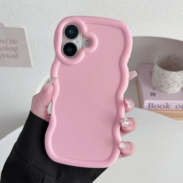 Чехол TPU Ripple для Apple iPhone 16 Plus (6.7") Pink 555-01018 фото