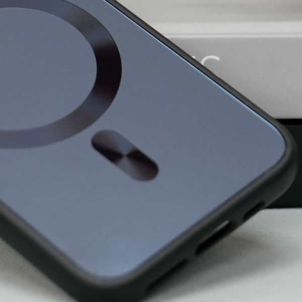 Чохол TPU+Glass Sapphire Midnight with MagSafe для Apple iPhone 14 (6.1") Black 656-08597 фото