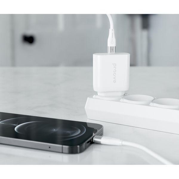 Мережевий зарядний пристрій Proove Rapid 20W (Type-C) white 656-02623 фото