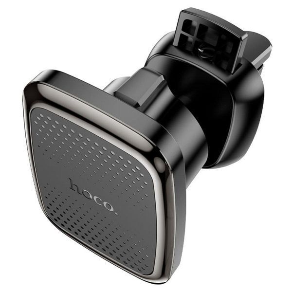 Тримач для мобільного HOCO CA106 Air outlet magnetic car holder Black Metal Gray 656-00474 фото