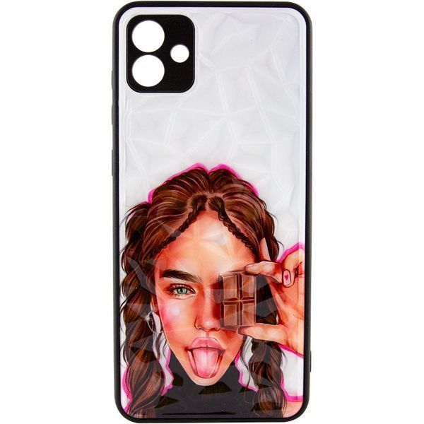 TPU+PC чехол Prisma Ladies для Samsung Galaxy A04 Chocolate 777-07229 фото