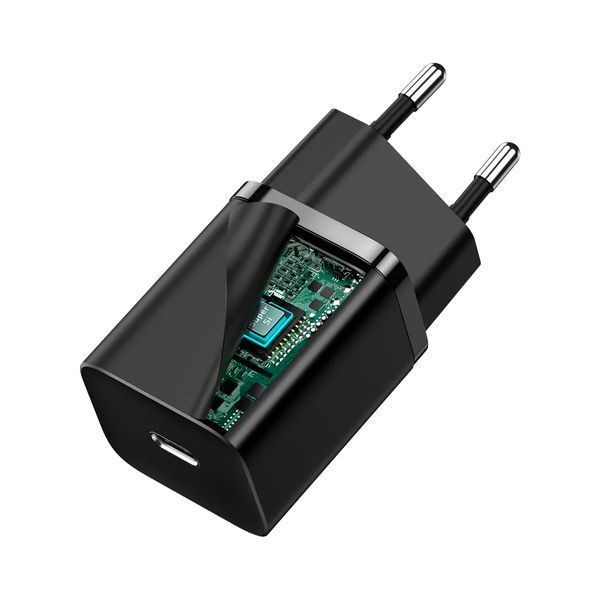 Сетевое зарядное устройство Baseus Super Si quick charger IC 30W EU Black CCSUP-J01 фото