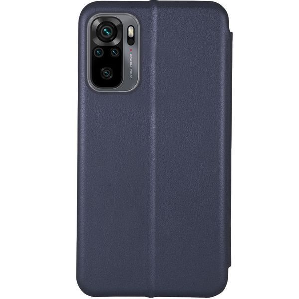 Кожаный чехол-книжка Classy для Xiaomi Redmi Note 10 / Note 10s / Poco M5s Темно-синий 777-03635 фото