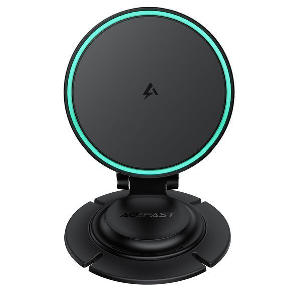 Автотримач для телефона з БЗП ACEFAST D65 magnetic folding wireless charging car holder Black 6974316286349 фото