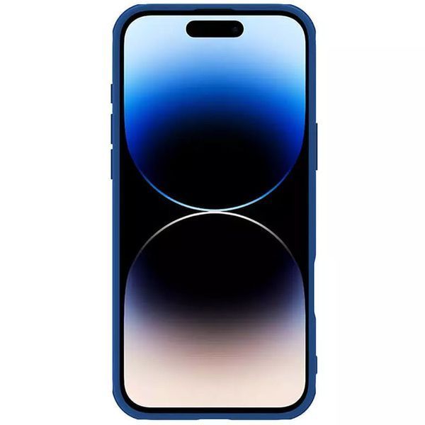 Карбонова накладка Nillkin CamShield Pro Magnetic для Apple iPhone 16 (6.1") Blue 777-08111 фото