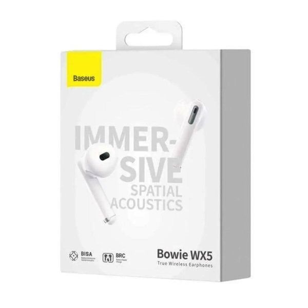 Наушники Baseus Bowie WX5 True Wireless Earphones White 656-00863 фото