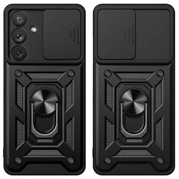 Ударостійкий чохол Camshield Serge Ring для Samsung Galaxy S25 Black 777-04304 фото