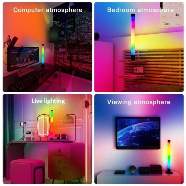 Настольная LED лампа RGB 5V Panel 2 Single side Bluetooth dual pack USB with app Black 656-03689 фото