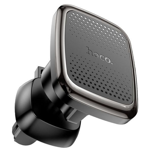 Тримач для мобільного HOCO CA106 Air outlet magnetic car holder Black Metal Gray 656-00474 фото