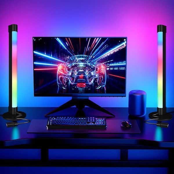 Настольная LED лампа RGB 5V Panel 2 Single side Bluetooth dual pack USB with app Black 656-03689 фото
