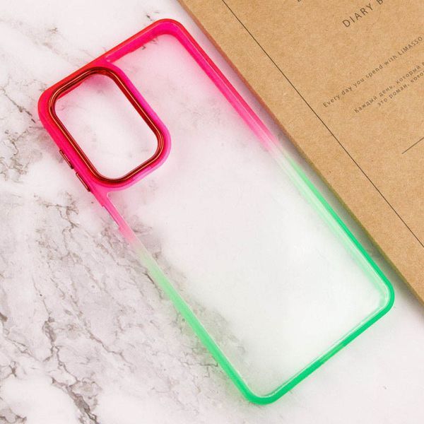 Чохол TPU+PC Fresh sip series для Realme C67 4G Салатовий / Рожевий 777-06580 фото