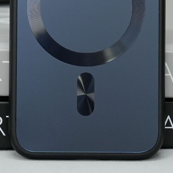Чохол TPU+Glass Sapphire Midnight with MagSafe для Apple iPhone 14 (6.1") Black 656-08597 фото