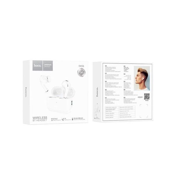 Бездротові навушники HOCO EW56 Generoso true wireless BT headset White 656-03897 фото