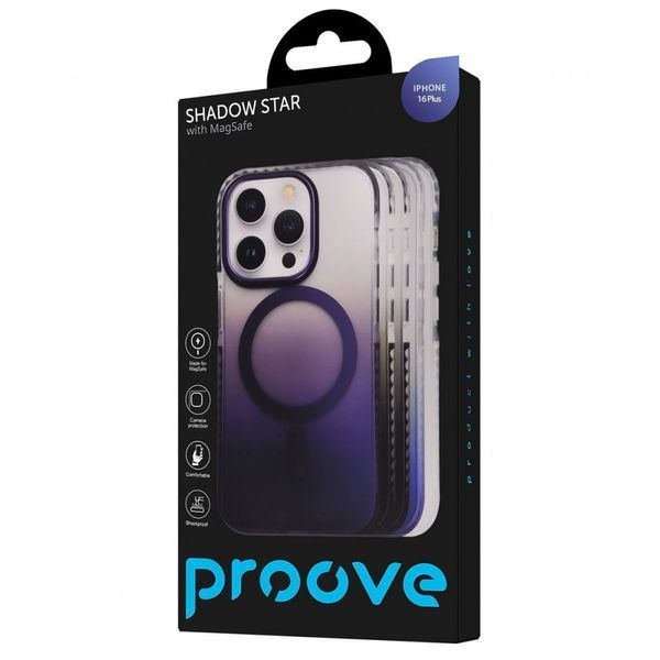 Чохол Proove Shadow Star Case with Magnetic Ring iPhone 16 Plus White 656-05189 фото