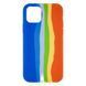 Силіконовий чохол Rainbow для iPhone 11 Pro Max Night Blue/Orange 888-00157 фото