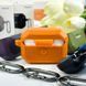 Футляр для навушників з карабіном для AirPods Pro Leather Armor Carabin Black 203-00449 фото 7