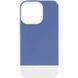 Чохол TPU+PC Bichromatic для Apple iPhone 13 Pro (6.1") Blue / White 555-03980 фото 1