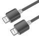 Кабель HOCO US08 HDTV 2.0 male-to-male 4K HD data cable(L=1M) Black 6931474799388 фото 4