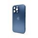 Чехол для смартфона AG Glass Matt Frame Color для iPhone 12 Pro Max Navy Blue 666-00668 фото 1