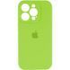 Силиконовый чехол с закрытой камерой для iPhone 16 Pro Shiny Green 666-01257 фото