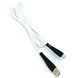 Кабель для заряджання та передачі даних Denmen D19V USB to Micro USB Білий 1 м 209-00117 фото 1