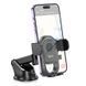 Автотримач для телефона HOCO H5 Integrity one-key car holder (Спрямовуваності console) Black 6931474790934 фото 3