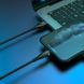Кабель HOCO U93 USB to iP 2.4A, 1.2m, nylon, aluminum connectors, light indicator, Black 6931474732132 фото 5