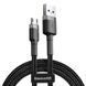 Дата кабель Baseus Cafule USB to MicroUSB Cable 2.4A (1m) (CAMKLF-B) Серый / Черный ILSO-00000034278-1 фото 1