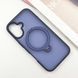 Чохол TPU+PC Metal Buttons with MagSafe Colorful HQ Ring для iPhone 16 (6.1") Dark Blue 555-00630 фото 2