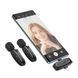 Бездротова мікрофонна система HOCO L15 dual-mic (iP/Type-C) Black 6942007638623 фото 7