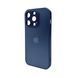 Чехол для смартфона AG Glass Matt Frame Color для iPhone 14 Pro Navy Blue 666-00618 фото 1