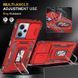Ударостійкий чохол Camshield Army Ring для Xiaomi Redmi 12 / Poco M6 Pro 5G Red 777-05014 фото 3